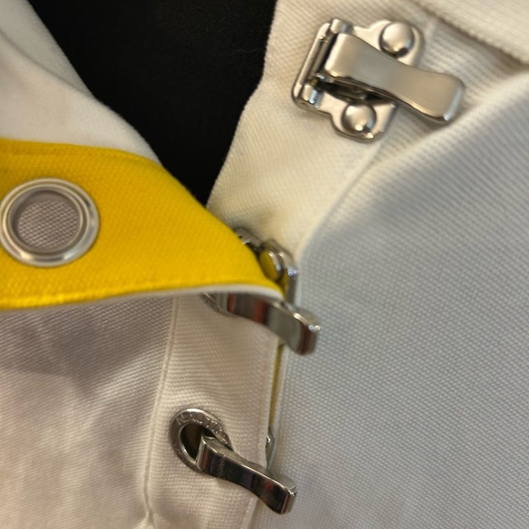 New! 90s Nautical Metal latch hardware polo shirt! Logo back - Picture 4 of 4